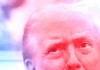 Trump, in guerra contro l’intelligenza Trump, sguardo ebete